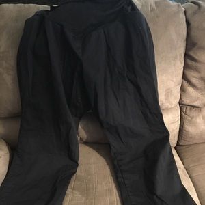 Plus Size Maternity Black Dress Pants